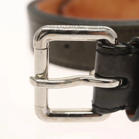 LOUIS VUITTON Mahina Ceinture Perfo Belt Leather Gray LV Auth - Picture 7 of 16